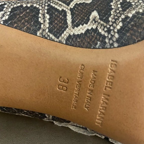 Isabel marant snakeskin pumps size 38 - Picture 5 of 5